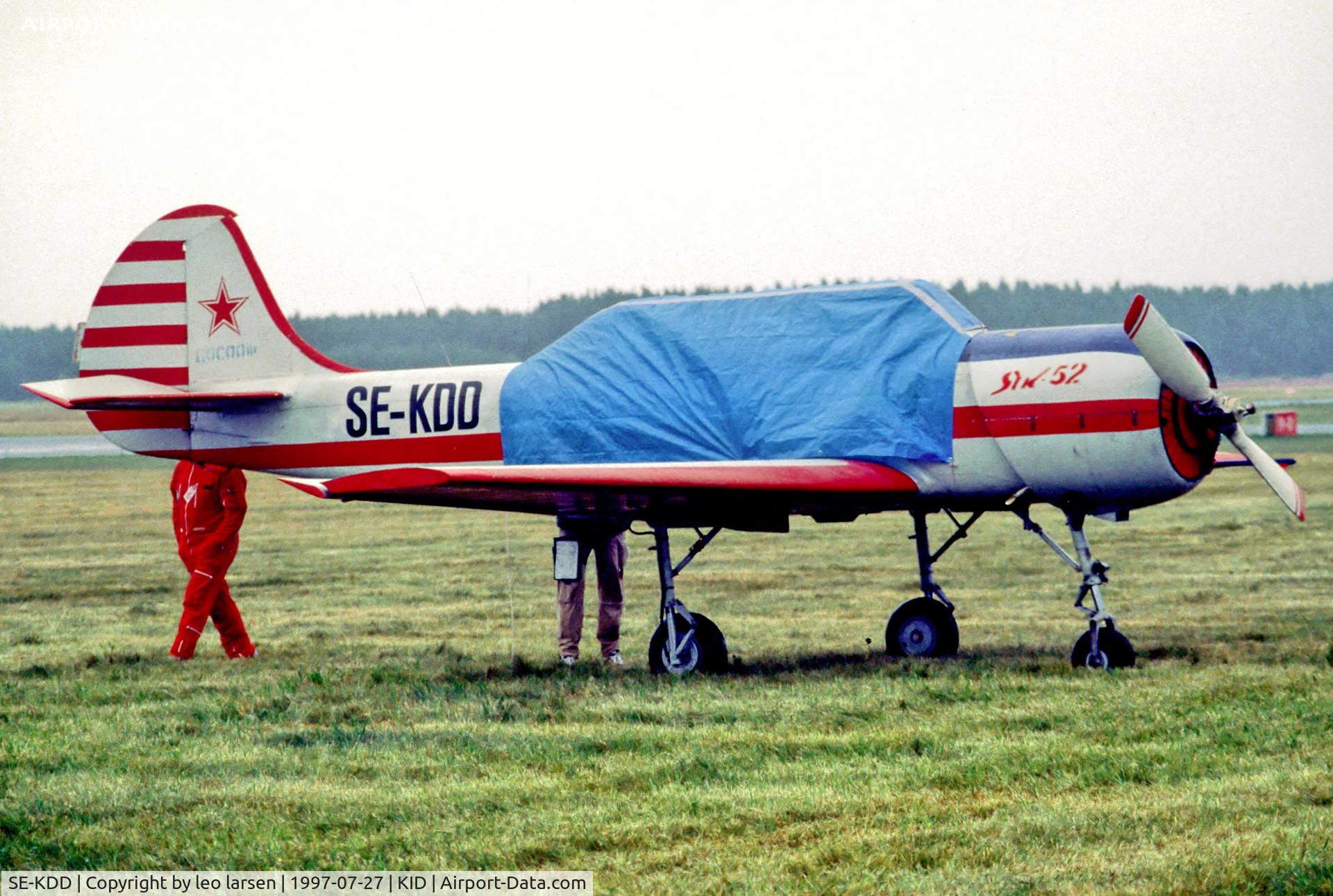 SE-KDD, 1980 Yakovlev Yak-52 C/N 801003, KID Kristianstad 27.7.97