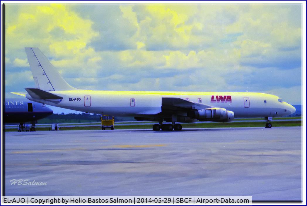 EL-AJO, 1964 Douglas DC-8-55(F) C/N 45683, Picture taken at Confins Airport -Belo Horizonte-Brazil