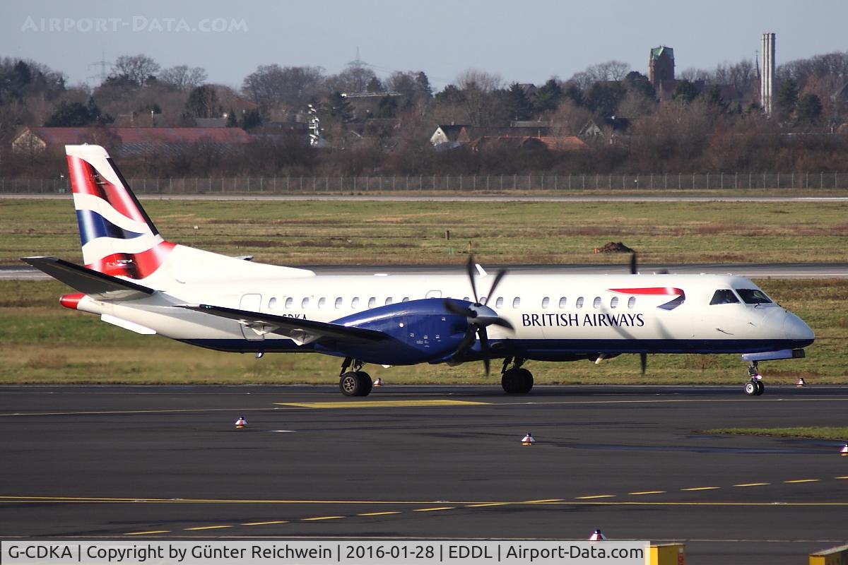 G-CDKA, 1993 Saab 2000 C/N 2000-006, Taxiing
