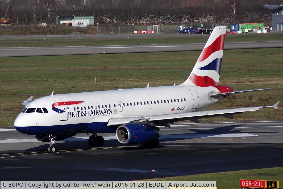G-EUPO, 2000 Airbus A319-131 C/N 1279, Taxiing