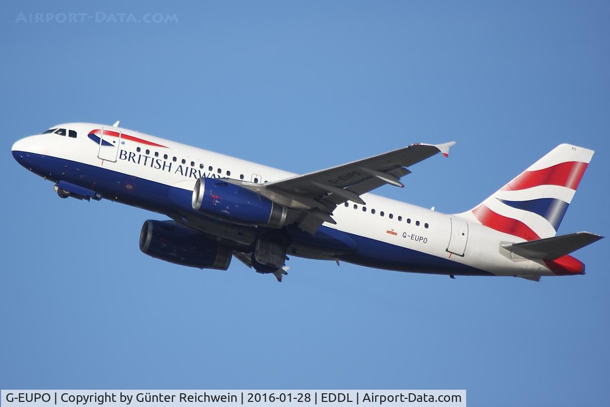 G-EUPO, 2000 Airbus A319-131 C/N 1279, Climbing