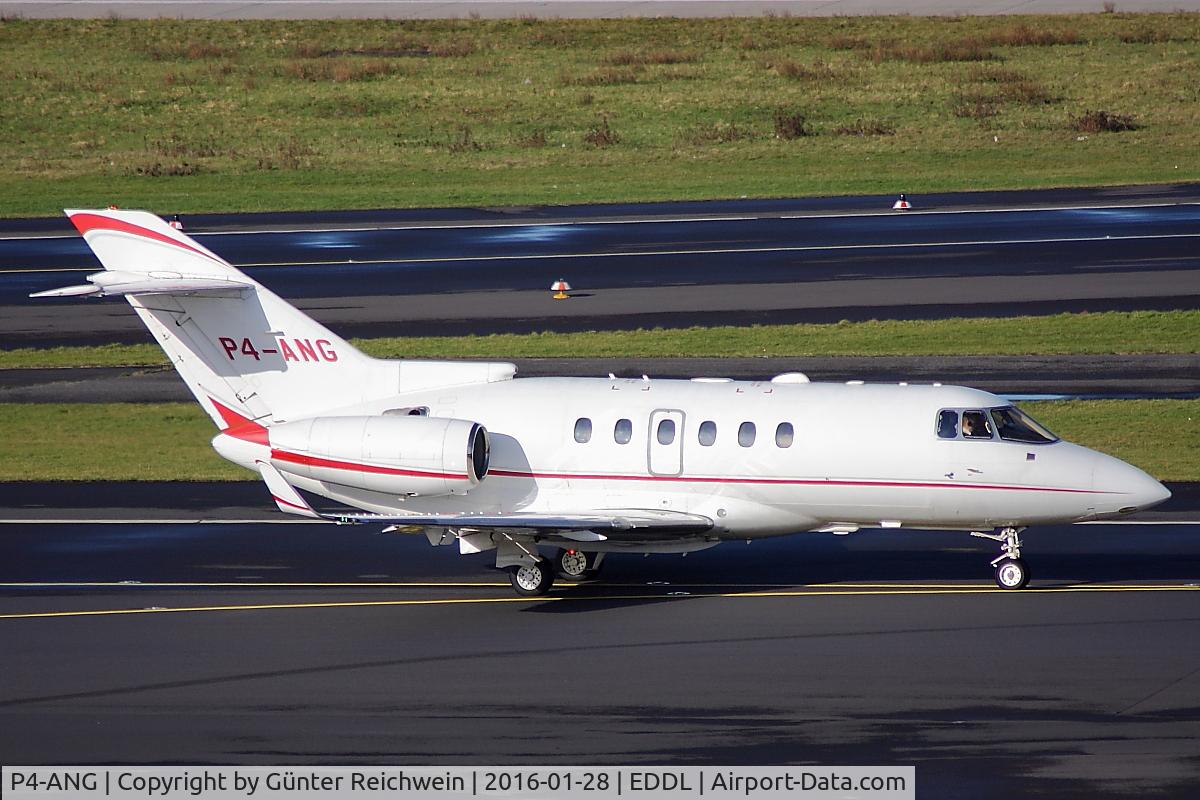 P4-ANG, 2007 Raytheon Hawker 900XP C/N HA-0025, Private Aircrtaft arriving in Düsseldorf
