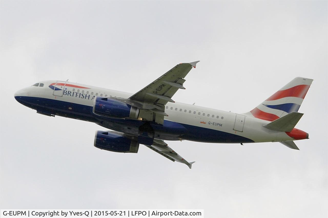 G-EUPM, 2000 Airbus A319-131 C/N 1258, Airbus A319-131, Take off Rwy 24, Paris-Orly Airport (LFPO-ORY)