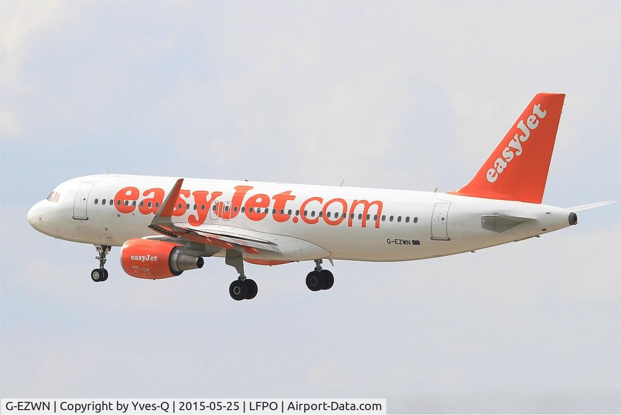 G-EZWN, 2013 Airbus A320-214 C/N 5757, Airbus A320-214, Short approach Rwy 26, Paris-Orly Airport (LFPO-ORY)