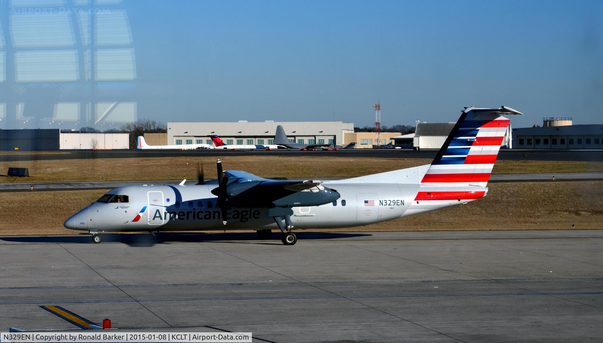 N329EN, 1991 De Havilland Canada DHC-8-311 Dash 8 C/N 290, Taxi CLT