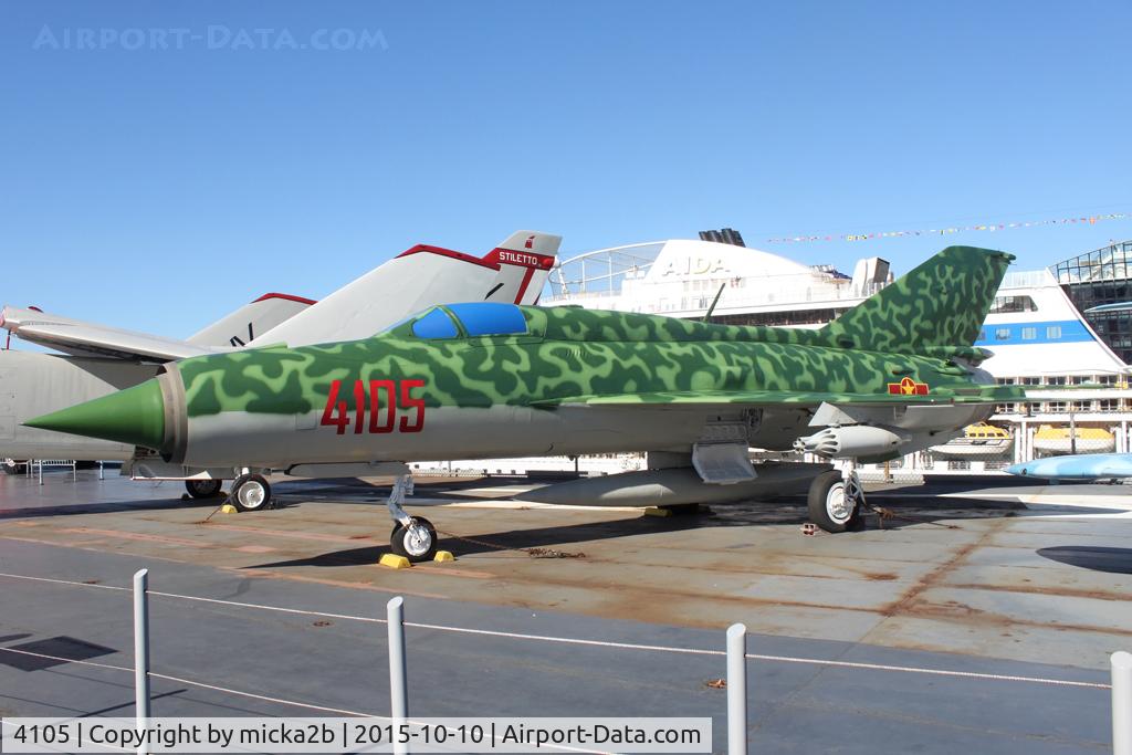 4105, Mikoyan-Gurevich MiG-21PFM C/N 94A4105, Preserved