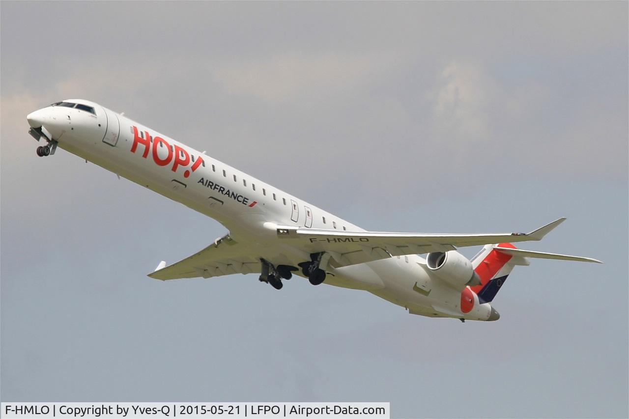 F-HMLO, 2015 Bombardier CRJ-1000EL NG (CL-600-2E25) C/N 19041, Canadair Regional Jet CRJ-1000EL, Take off rwy 24, Paris-Orly airport (LFPO-ORY)