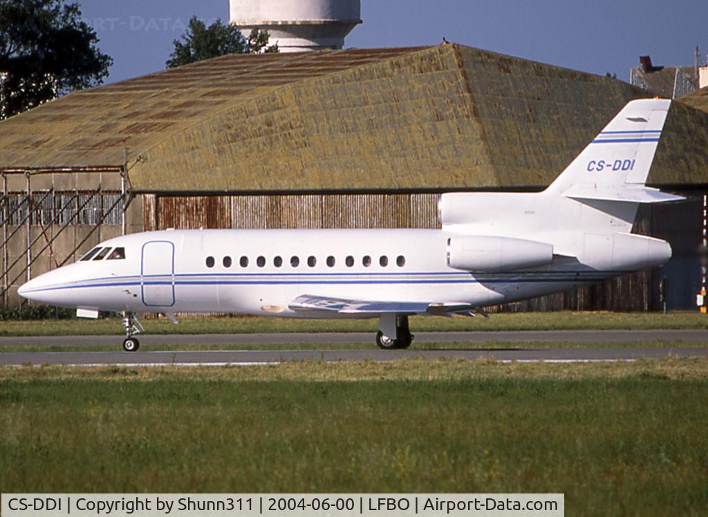CS-DDI, 1995 Dassault Mystere Falcon 900 C/N 143, Ready for take off from rwy 32R