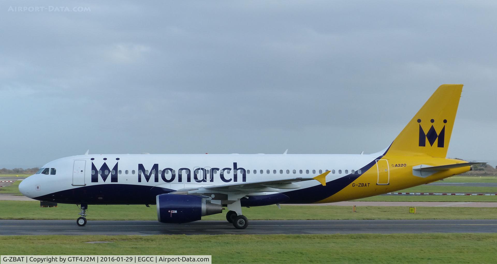 G-ZBAT, 2007 Airbus A320-214 C/N 3278, G-ZBAT at Manchester 29.1.16