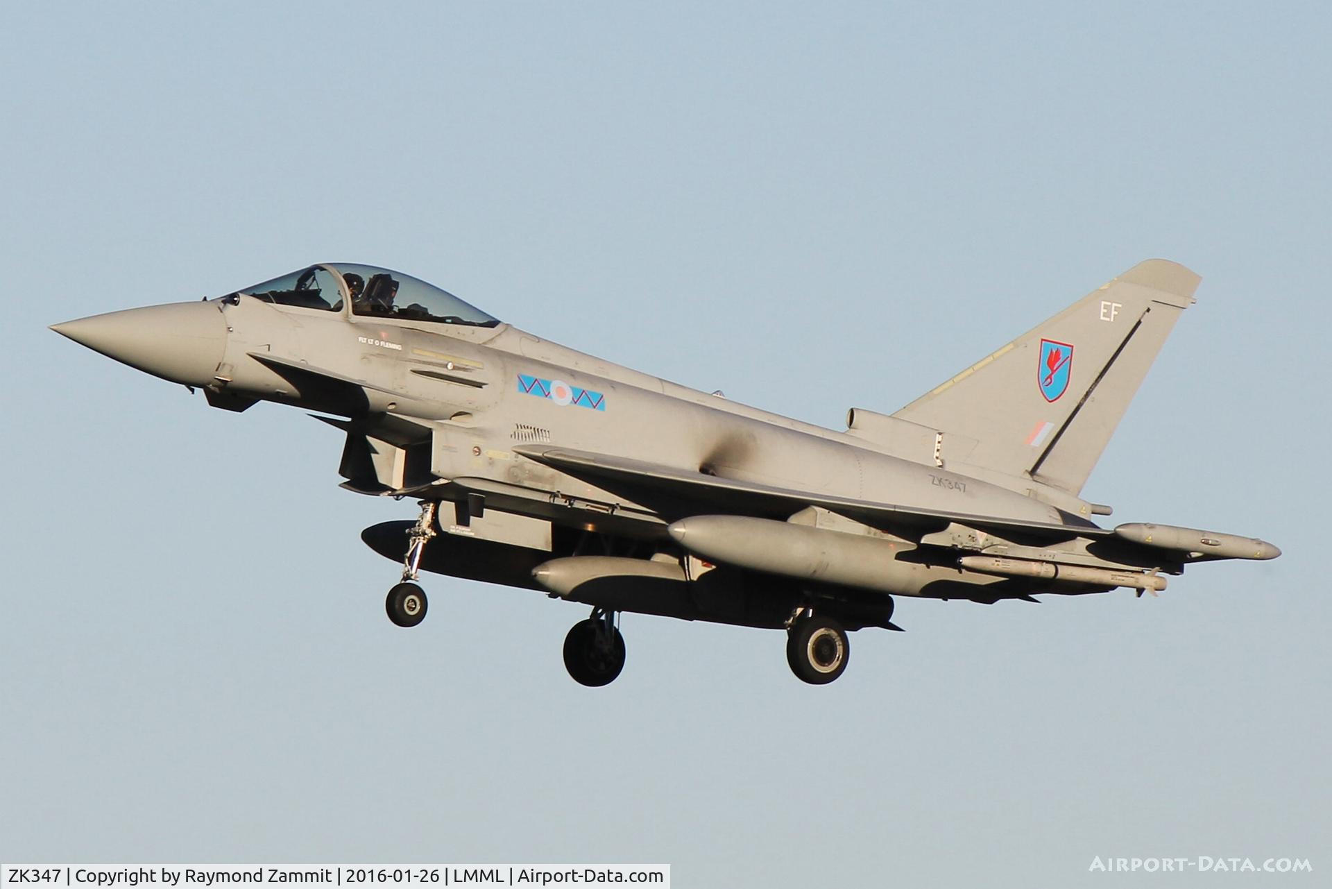 ZK347, 2013 Eurofighter EF-2000 Typhoon FGR4 C/N BS108/390, Eurofighter EF-2000 Typhoon FGR4 ZK347/EF 6Sqdn Royal Air Force