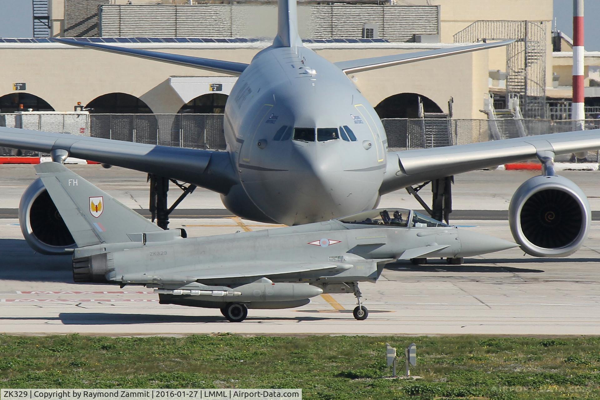 ZK329, 2012 Eurofighter EF-2000 Typhoon FGR4 C/N BS090/342, Eurofighter EF-2000 Typhoon FGR4 ZK329-FH of No1 Sqdn Royal Air Force