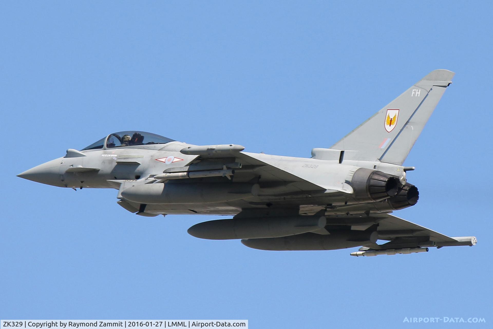 ZK329, 2012 Eurofighter EF-2000 Typhoon FGR4 C/N BS090/342, Eurofighter EF-2000 Typhoon ZK329/FH of No1 Sqdn
Royal Air Force
