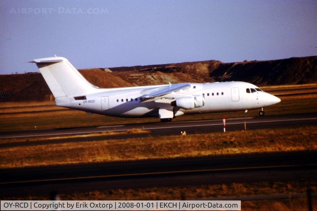 OY-RCD, 1993 British Aerospace Avro 146-RJ85 C/N E.2235, All White OY-RCD in CPH MAR08