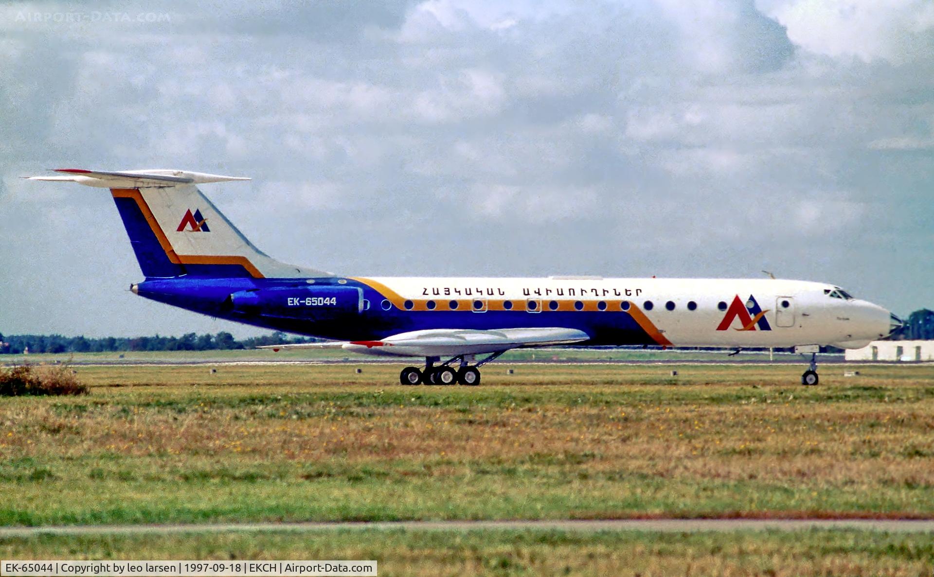 EK-65044, 1976 Tupolev Tu-134A-3 C/N 49450, Copenhagen 18.9.97