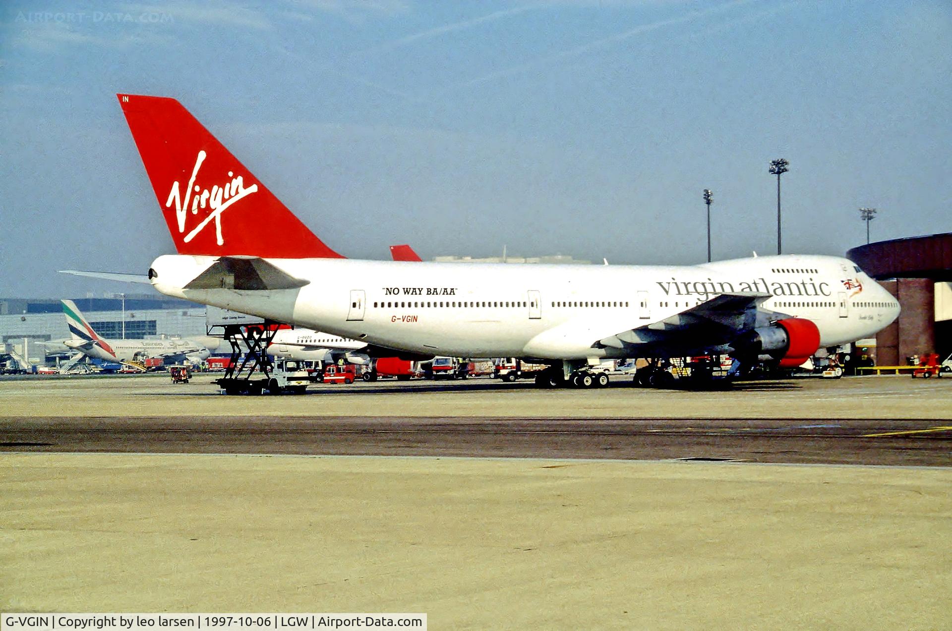 G-VGIN, 1971 Boeing 747-243B C/N 19732, London Gatwick 6.10.97