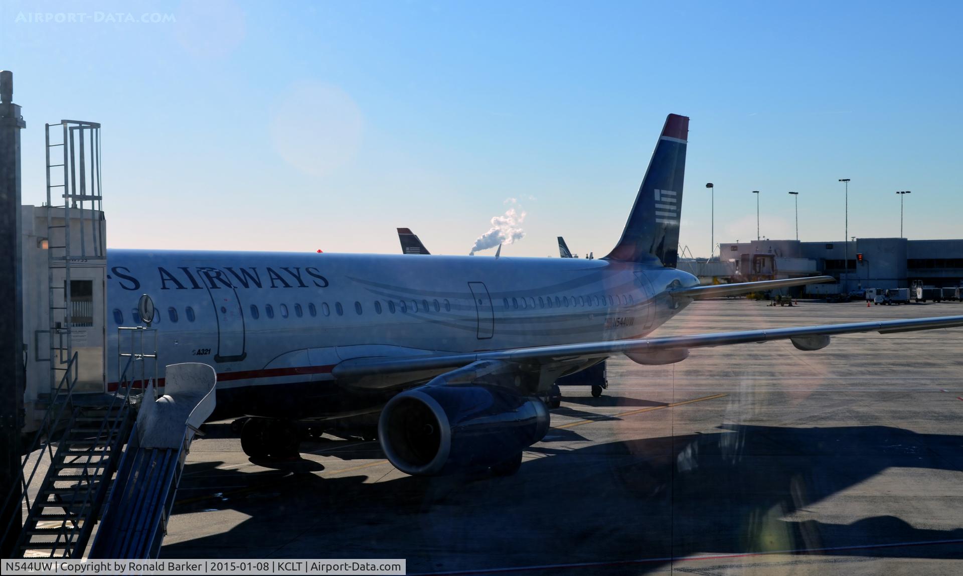 N544UW, 2011 Airbus A321-231 C/N 4847, At the gate CLT