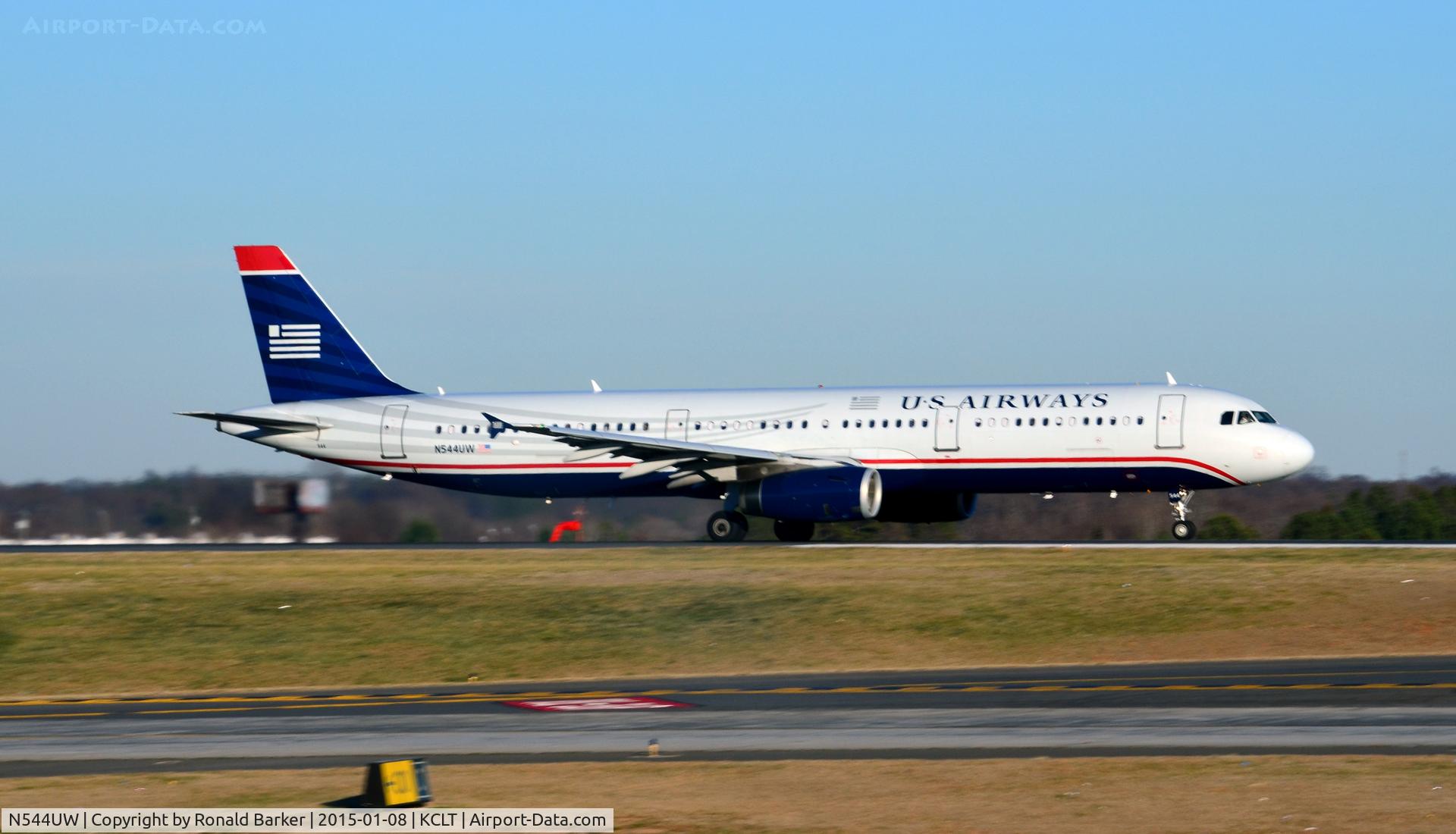 N544UW, 2011 Airbus A321-231 C/N 4847, Takeoff CLT
