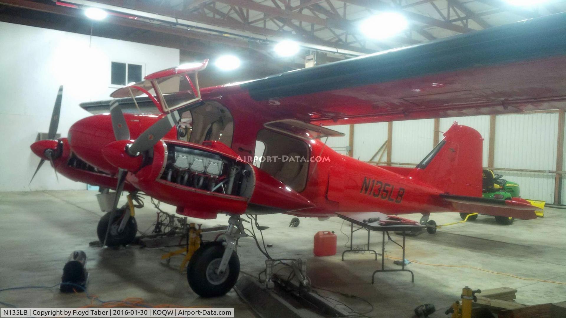 N135LB, 1966 Dornier DO28 B-1 C/N 3091, Maintenance work at KOQW