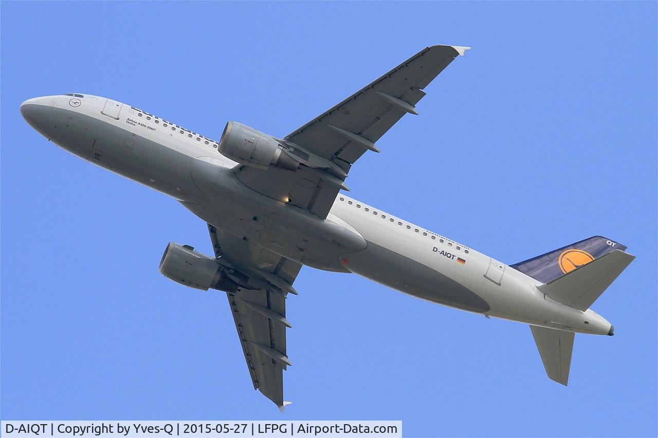 D-AIQT, 2000 Airbus A320-211 C/N 1337, Airbus A320-211, Take off Rwy 27L, Roissy Charles De Gaulle Airport (LFPG-CDG)
