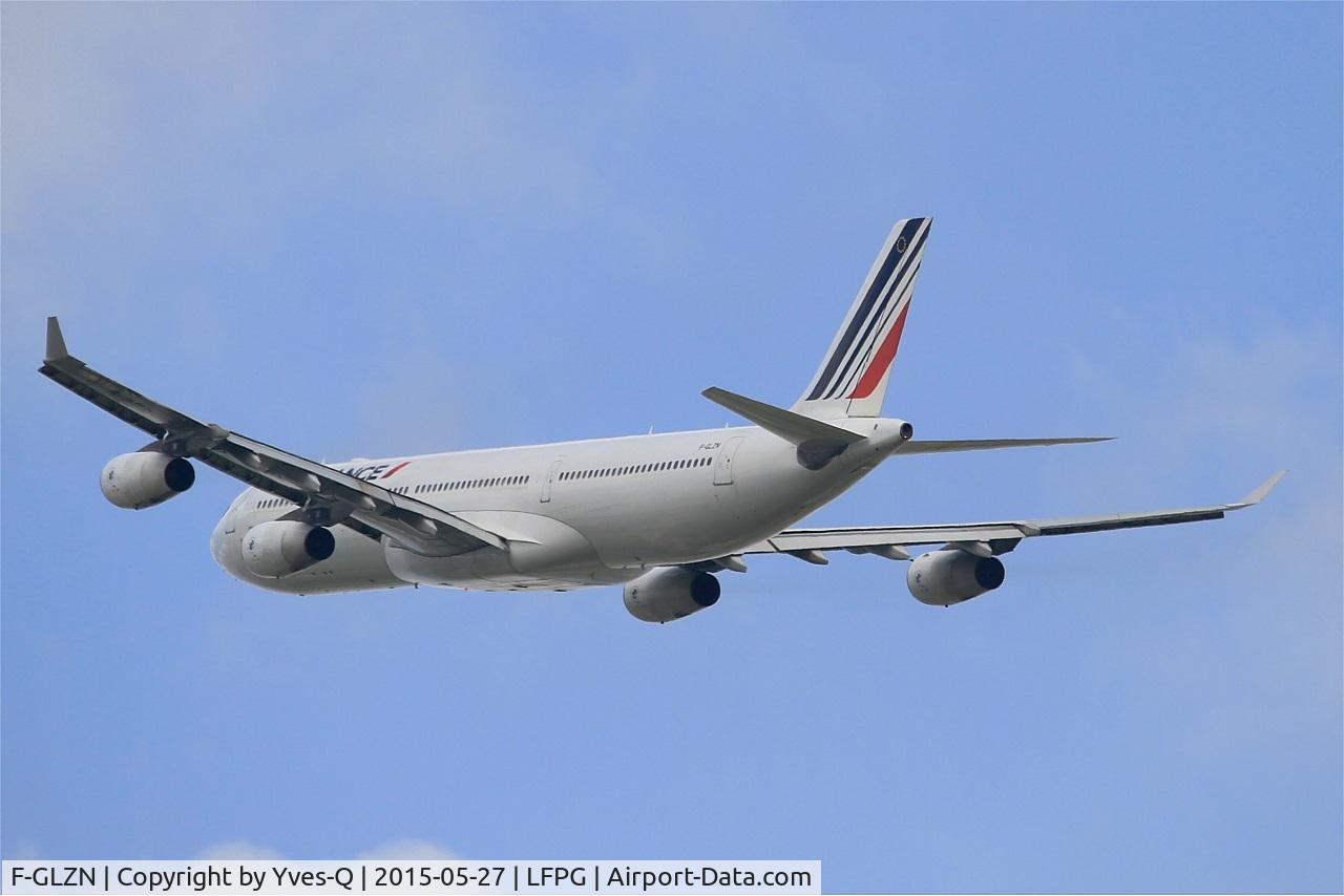 F-GLZN, 1998 Airbus A340-313X C/N 245, Airbus A340-313X, Take-off Rwy 27L, Roissy Charles De Gaulle Airport (LFPG-CDG)
