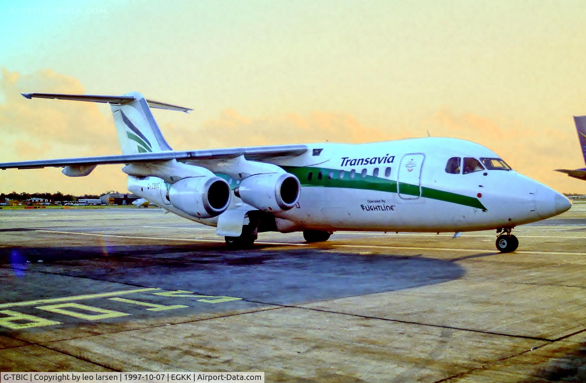 G-TBIC, 1984 British Aerospace BAe.146-200 C/N E2025, London Gatwick 7.10.97