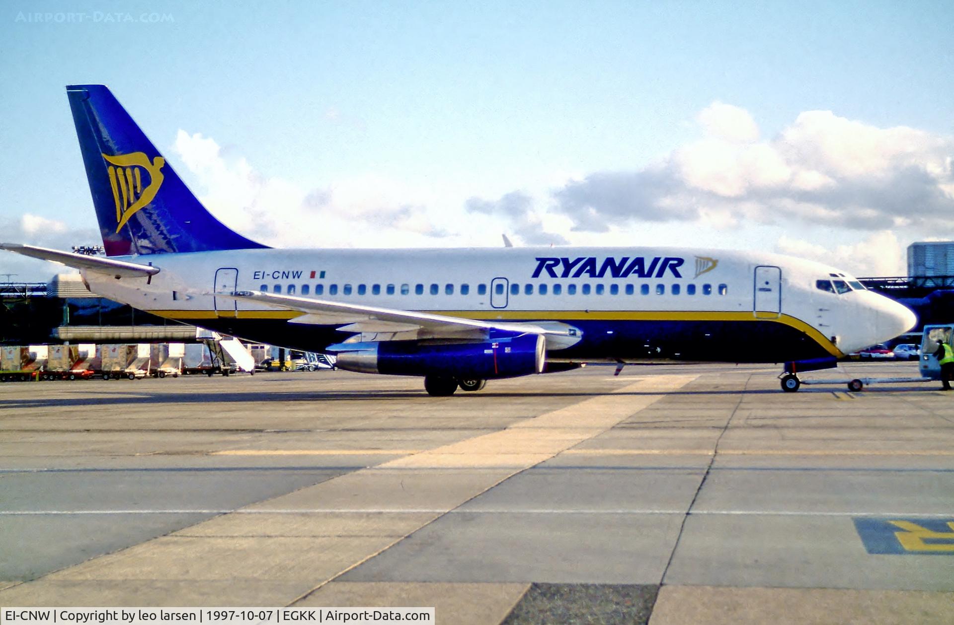 EI-CNW, 1981 Boeing 737-230 C/N 22133, London Gatwick 7.10.97