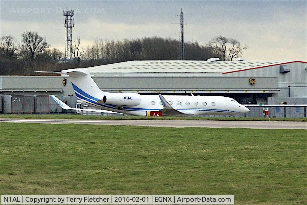 N1AL, 2014 Gulfstream Aerospace G650 (G-VI) C/N 6091, G650 at East Midlands