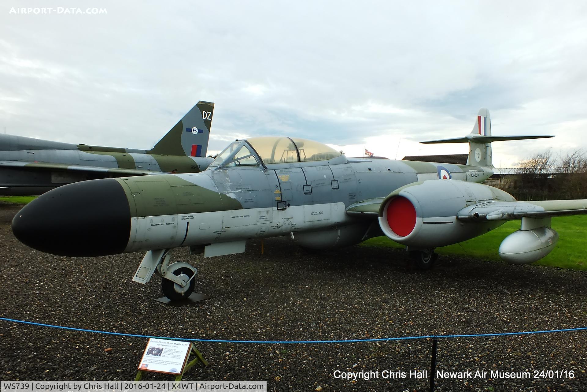 WS739, Gloster Meteor NF(T).14 C/N Not found WS739, at the Newark Air Museum