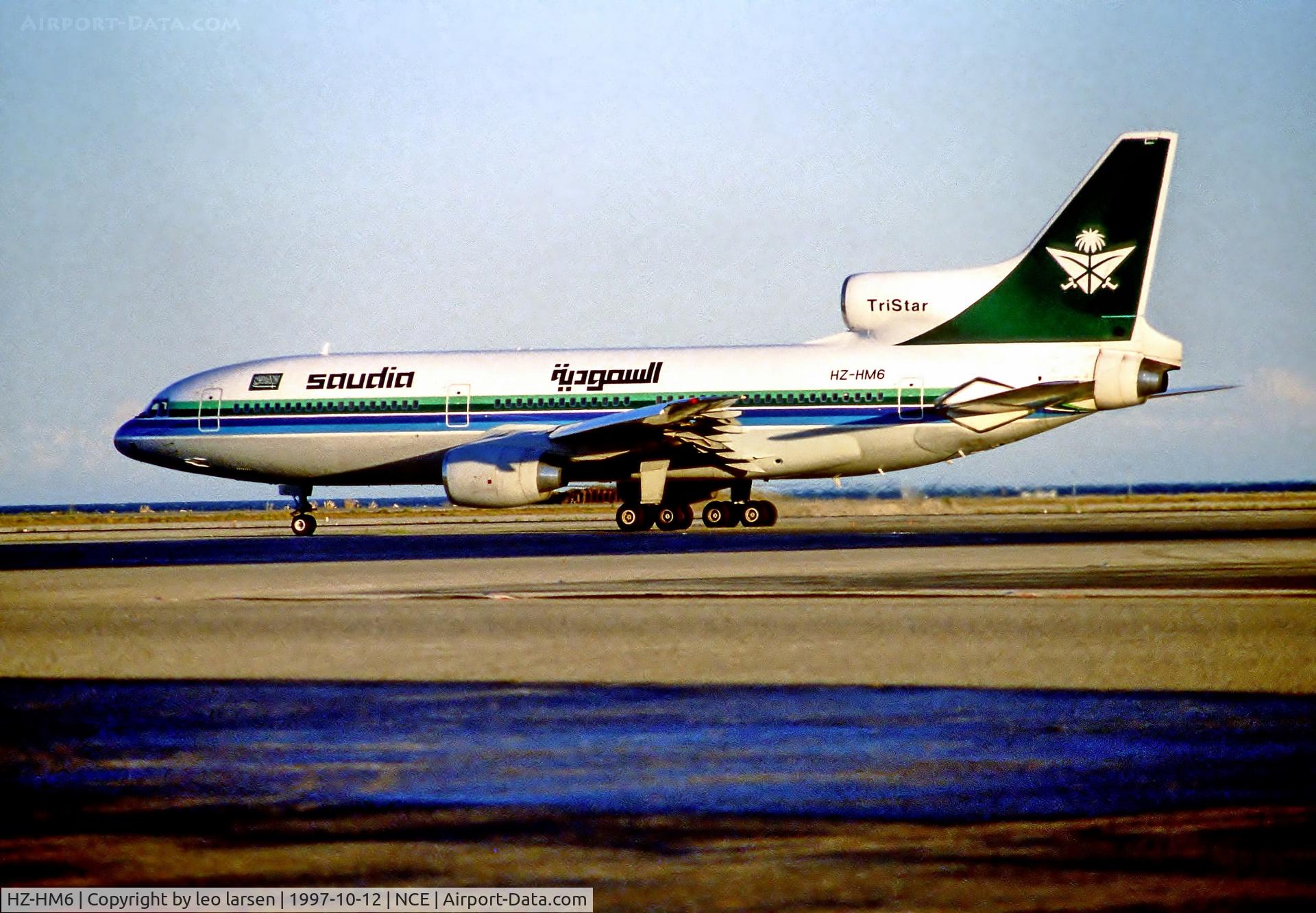HZ-HM6, 1983 Lockheed L-1011-385-3 Tristar 500 C/N 293A-1249, Nice 12.10.97