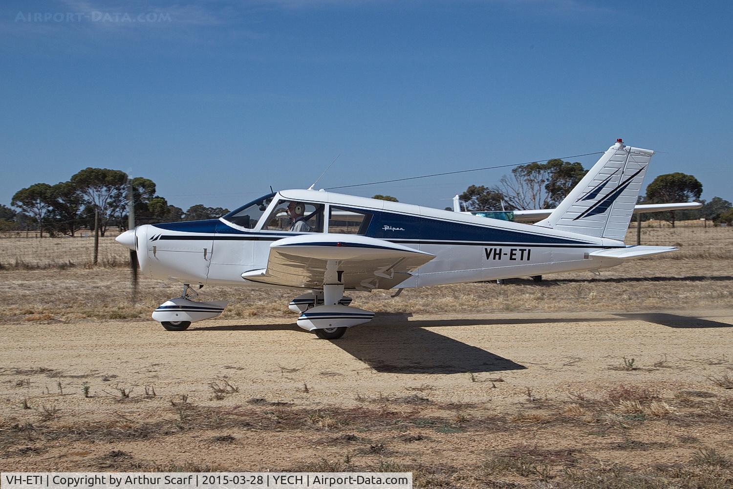 VH-ETI, 1969 Piper PA-28-140 C/N 28-25820, VH-ETI at the AAAA fly in Echuca 2015