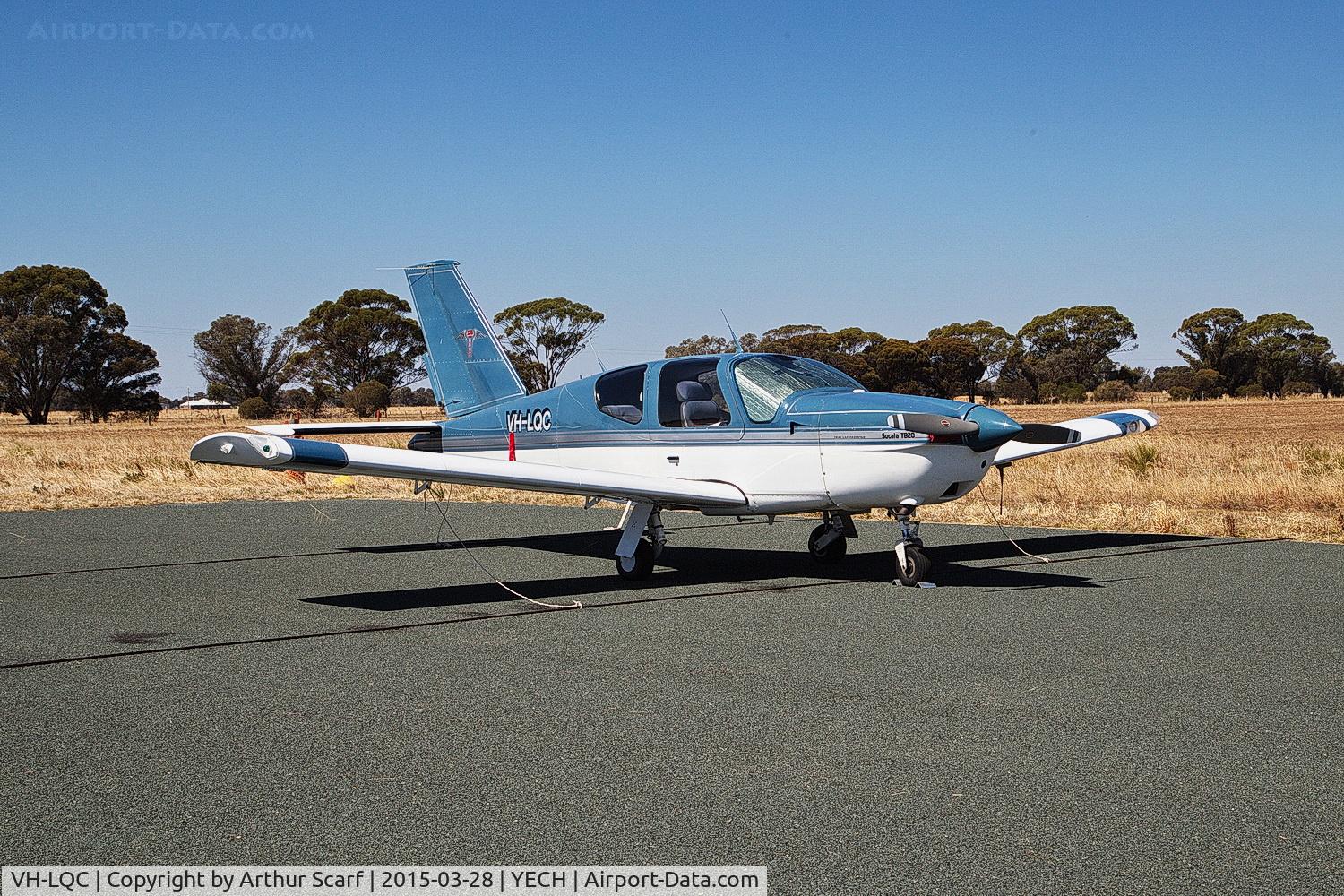 VH-LQC, 1990 Socata TB-20 C/N 986, VH-LQC at the AAAA fly in Echuca 2015