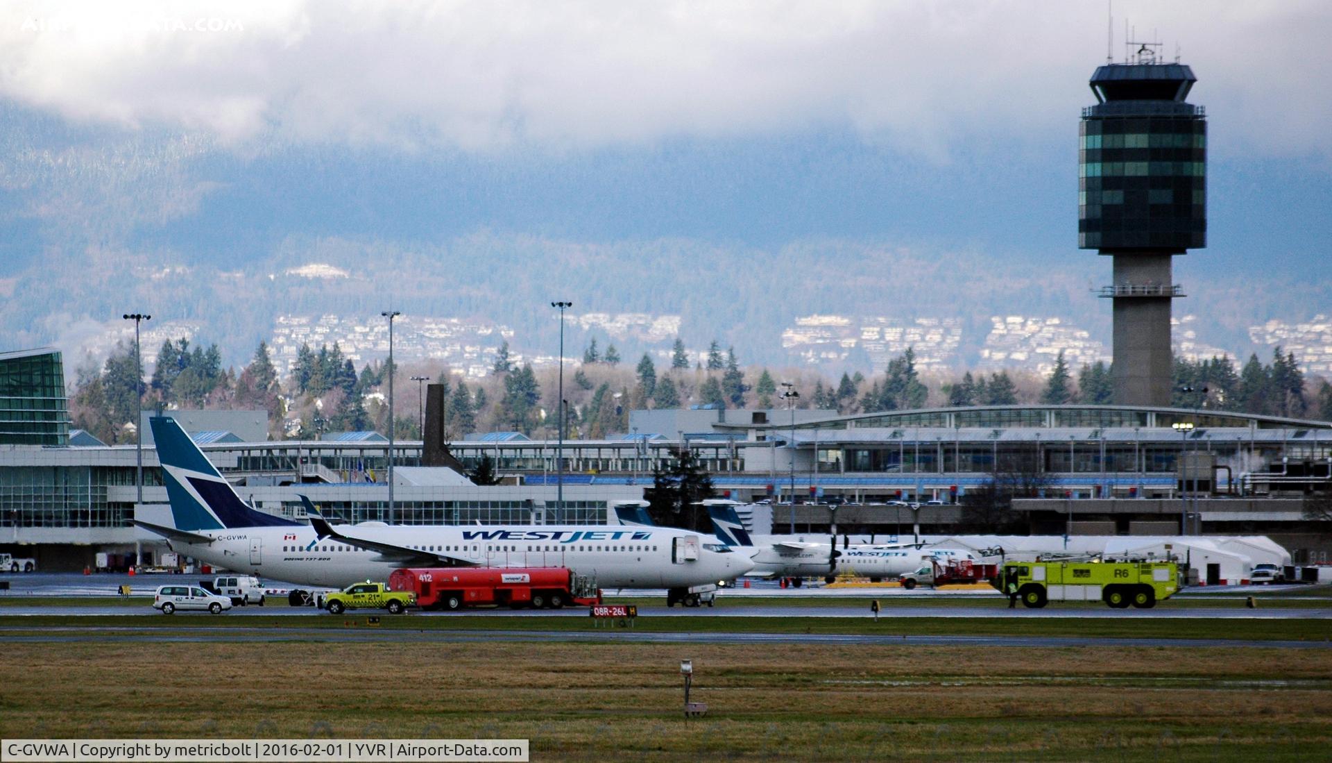 C-GVWA, 2013 Boeing 737-8CT C/N 39088, WestJet 1876 Incident at YVR

February 01, 2016

Vancouver International Airport’s South Runway is currently closed as a result of an aborted take-off by WestJet 1876, bound for Maui. All arrivals to and departures from YVR will occur on the North Run
