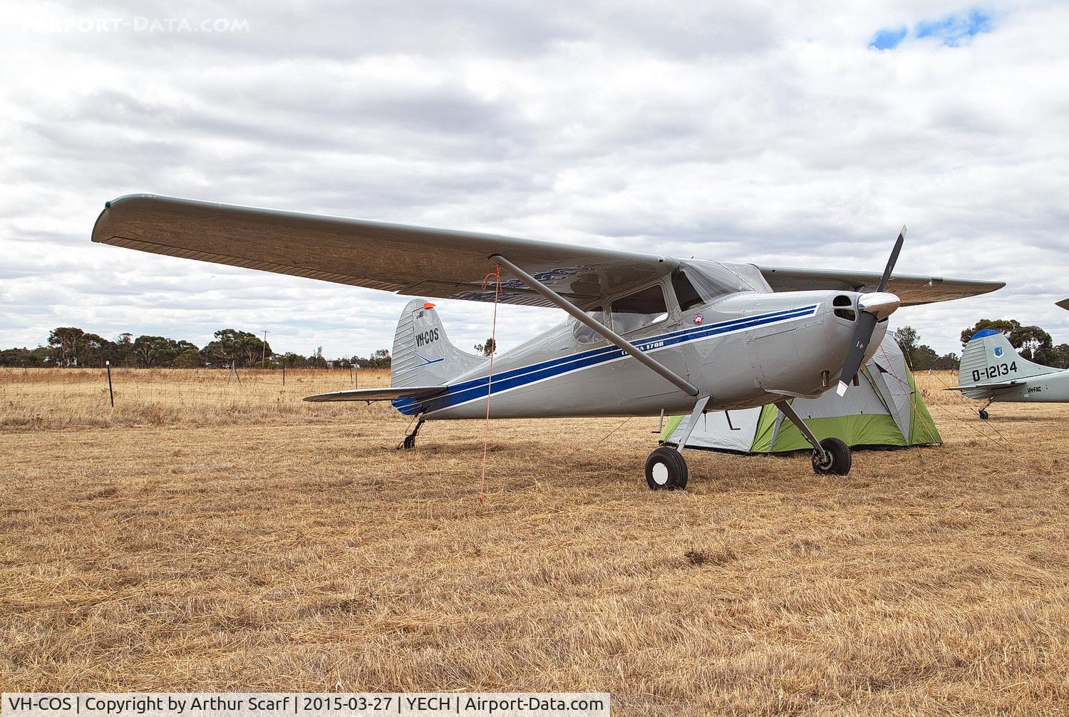 VH-COS, 1954 Cessna 170B C/N 26231, VH-COS at the AAAA fly in Echuca 2015