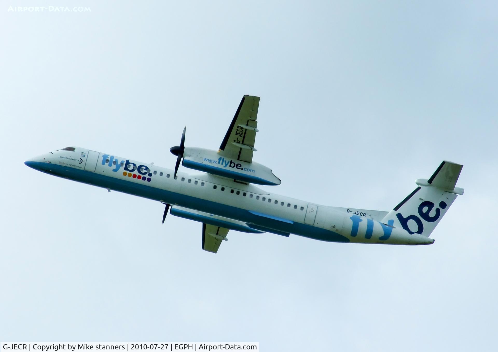 G-JECR, 2006 De Havilland Canada DHC-8-402Q Dash 8 C/N 4139, BE3JW Departs runway 24
