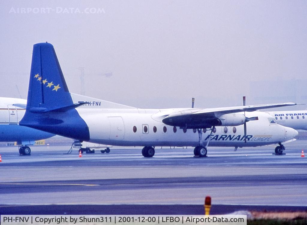 PH-FNV, 1969 Fokker F-27-500 Friendship C/N 10397, Parked at the Cargo apron...