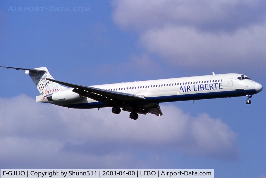 F-GJHQ, 1988 McDonnell Douglas MD-83 (DC-9-83) C/N 49668, Landing rwy 15R in 'L'esprit Liberté' c/s