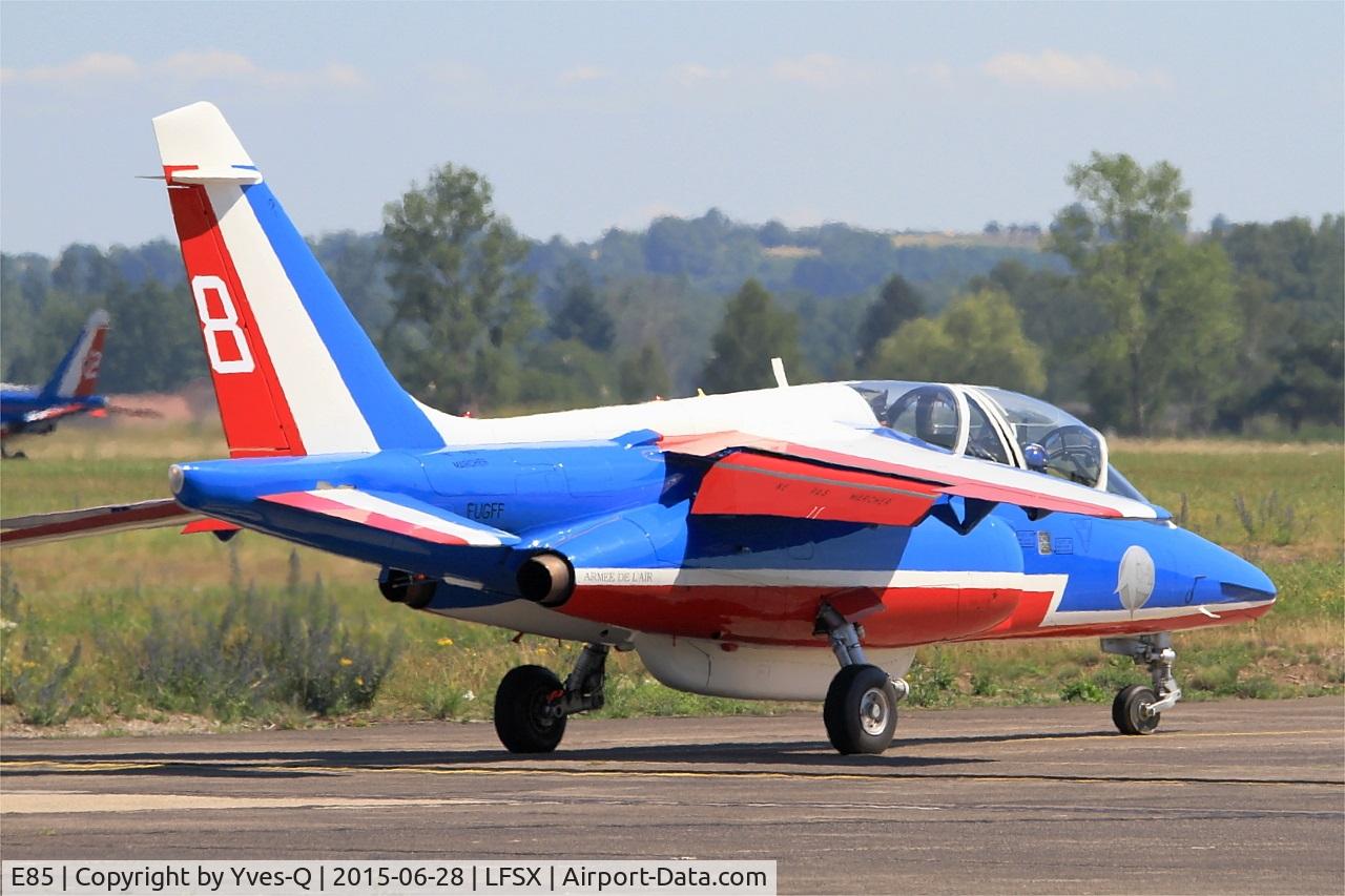 E85, Dassault-Dornier Alpha Jet E C/N E85, Dassault-Dornier Alpha Jet E (F-UGFF), Athos 08 of Patrouille de France 2015, Luxeuil-St Sauveur Air Base 116 (LFSX) Open day 2015