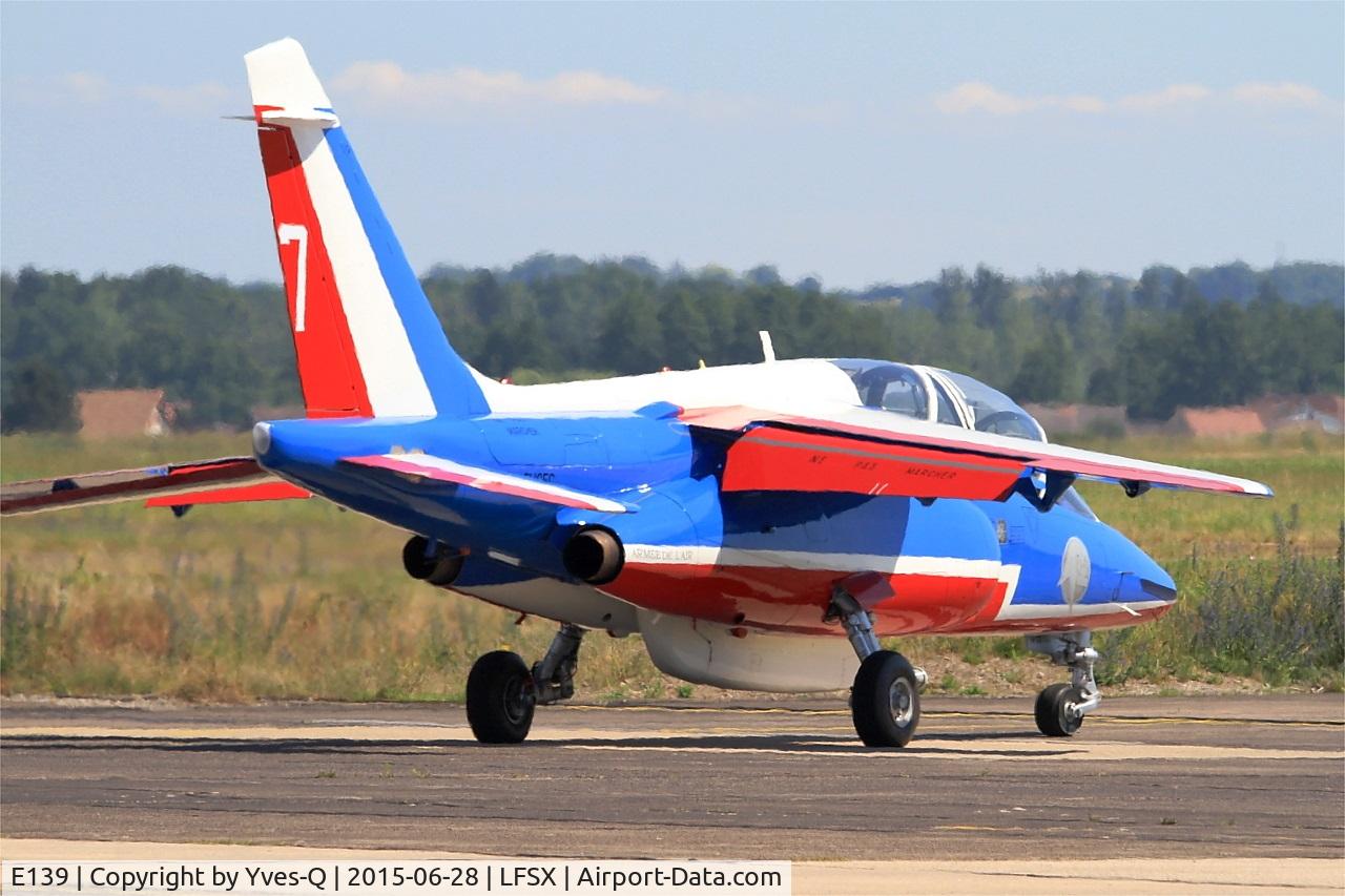 E139, Dassault-Dornier Alpha Jet E C/N E139, Dassault-Dornier Alpha Jet E (F-UGFC), Athos 07 of Patrouille de France 2015, Luxeuil-St Sauveur Air Base 116 (LFSX) Open day 2015