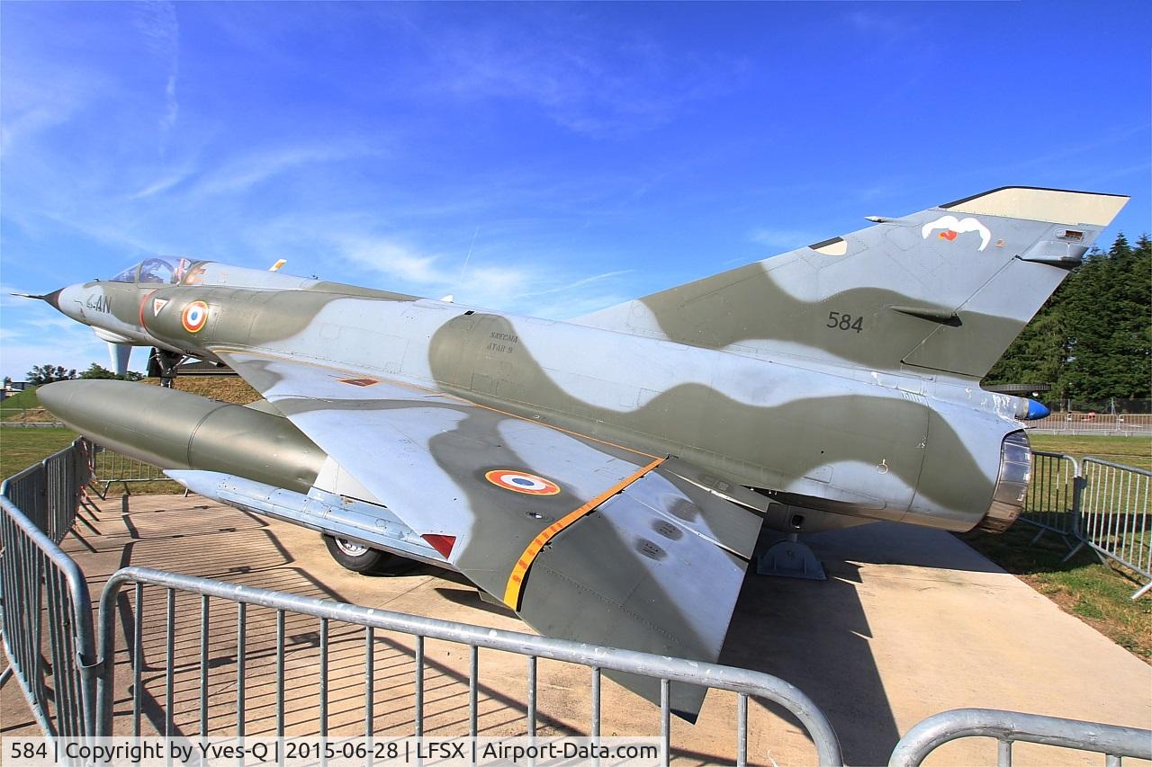 584, Dassault Mirage IIIE C/N 584, Dassault Mirage IIIE, Preserved at Luxeuil-St Sauveur Air Base 116(LFSX). Open day 2015