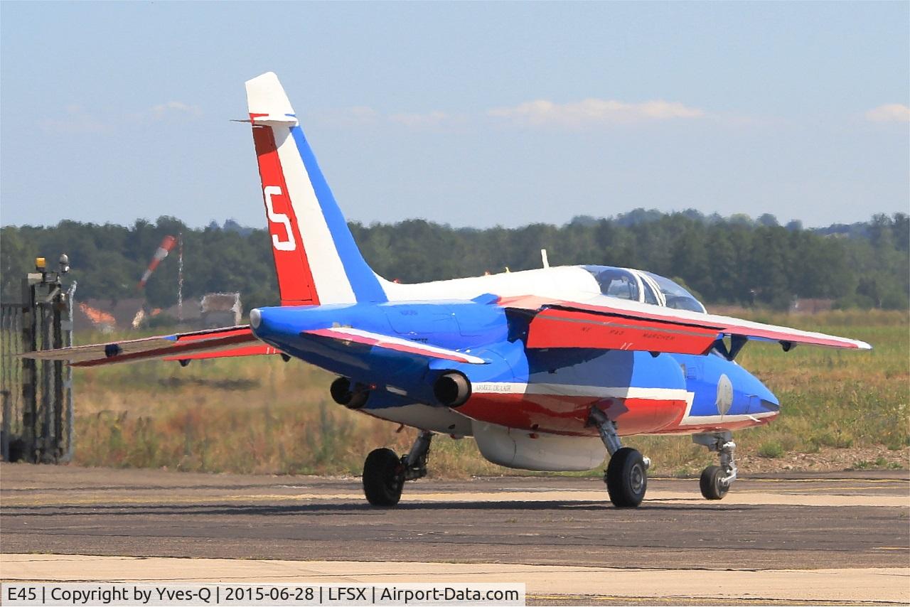 E45, Dassault-Dornier Alpha Jet E C/N E45, Dassault-Dornier Alpha Jet E (F-TETF), Athos 05 of Patrouille de France 2015, Luxeuil-St Sauveur Air Base 116 (LFSX) Open day 2015