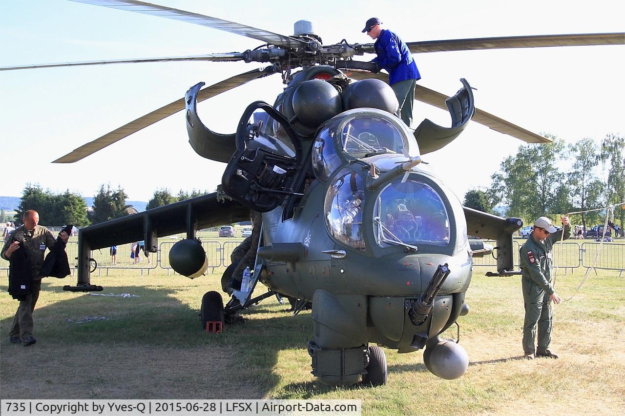 735, 1986 Mil Mi-24V Hind E C/N 410735, Mil Mi-24V Hind E, Static display, Luxeuil-Saint Sauveur Air Base 116 (LFSX) Open day 2015