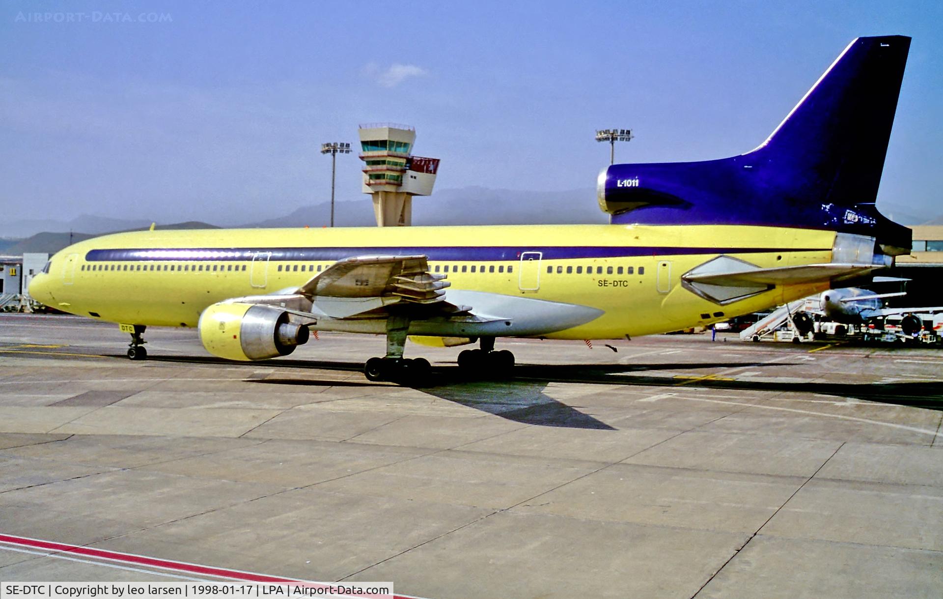 SE-DTC, 1973 Lockheed L-1011-385-1 TriStar 1 C/N 193A-1050, Las Palmas 17.1.98