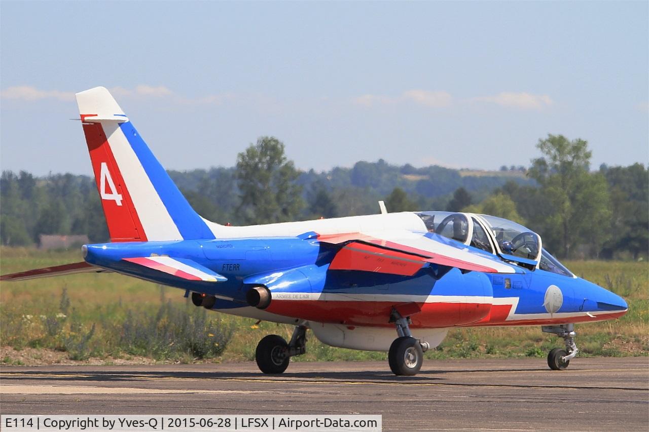 E114, Dassault-Dornier Alpha Jet E C/N E114, Dassault-Dornier Alpha Jet E (F-TERR), Athos 04 of Patrouille de France 2015, Luxeuil-St Sauveur Air Base 116 (LFSX) Open day 2015