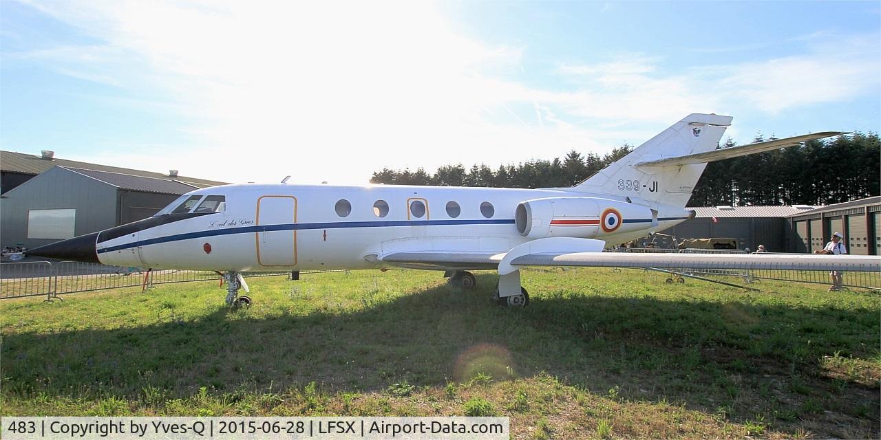 483, 1983 Dassault Mystère/Falcon 20F C/N 483, Dassault Falcon 20SNA, Preserved at Luxeuil-St Sauveur Air Base 116(LFSX). Open day 2015