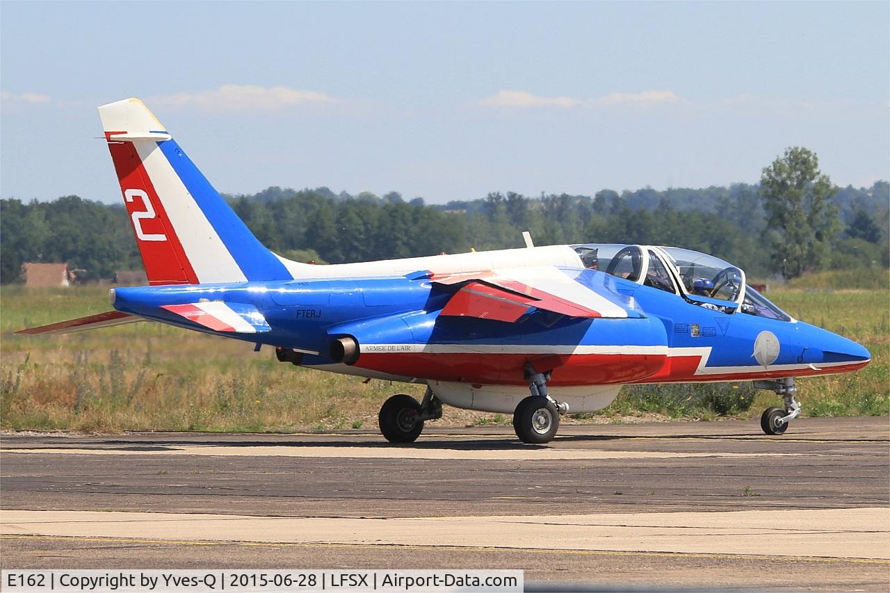 E162, Dassault-Dornier Alpha Jet E C/N E162, Dassault-Dornier Alpha Jet E (F-TERJ), Athos 02 of Patrouille de France 2015, Luxeuil-St Sauveur Air Base 116 (LFSX) Open day 2015