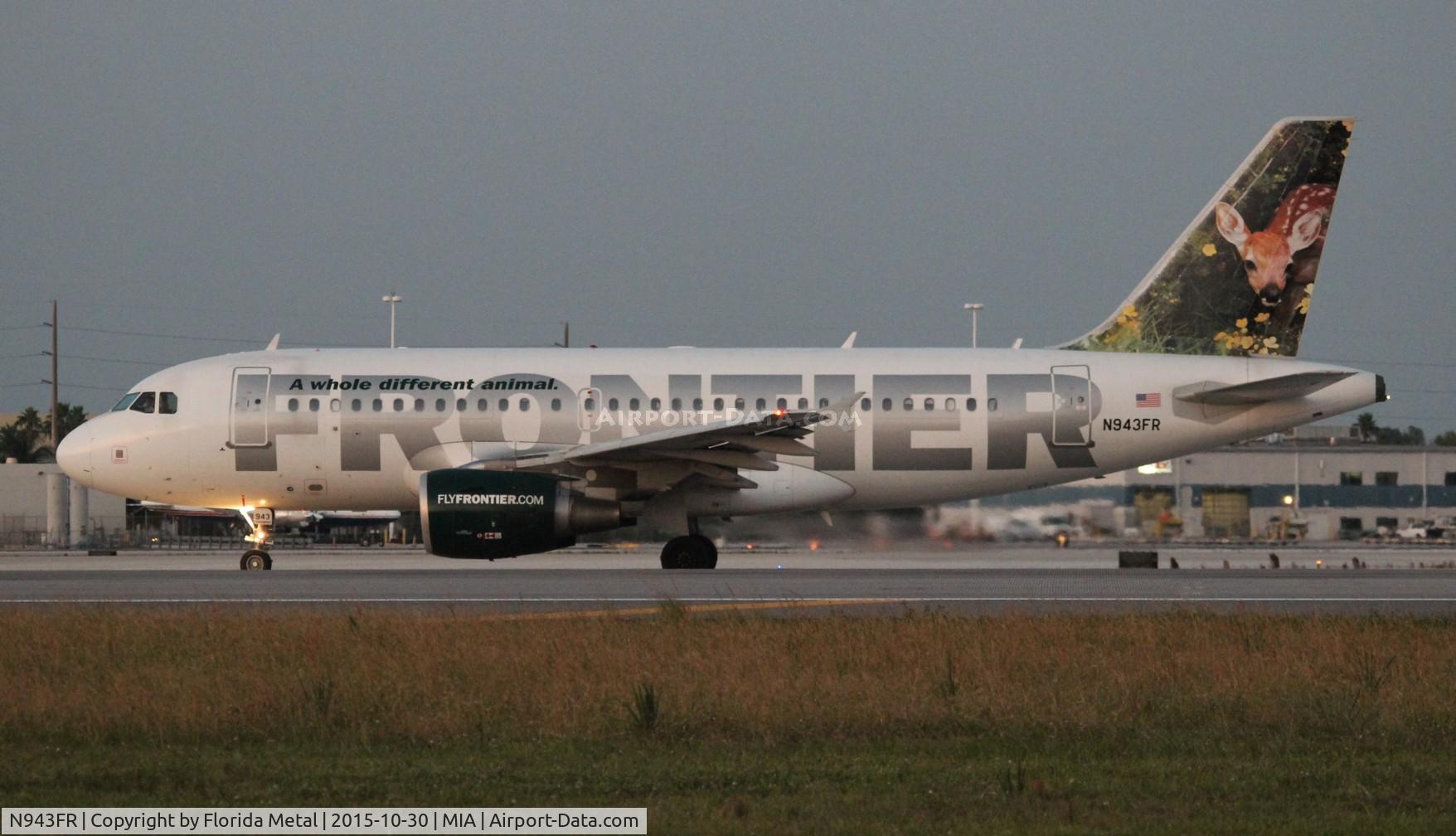 N943FR, 2005 Airbus A319-112 C/N 2518, Cloe the fawn