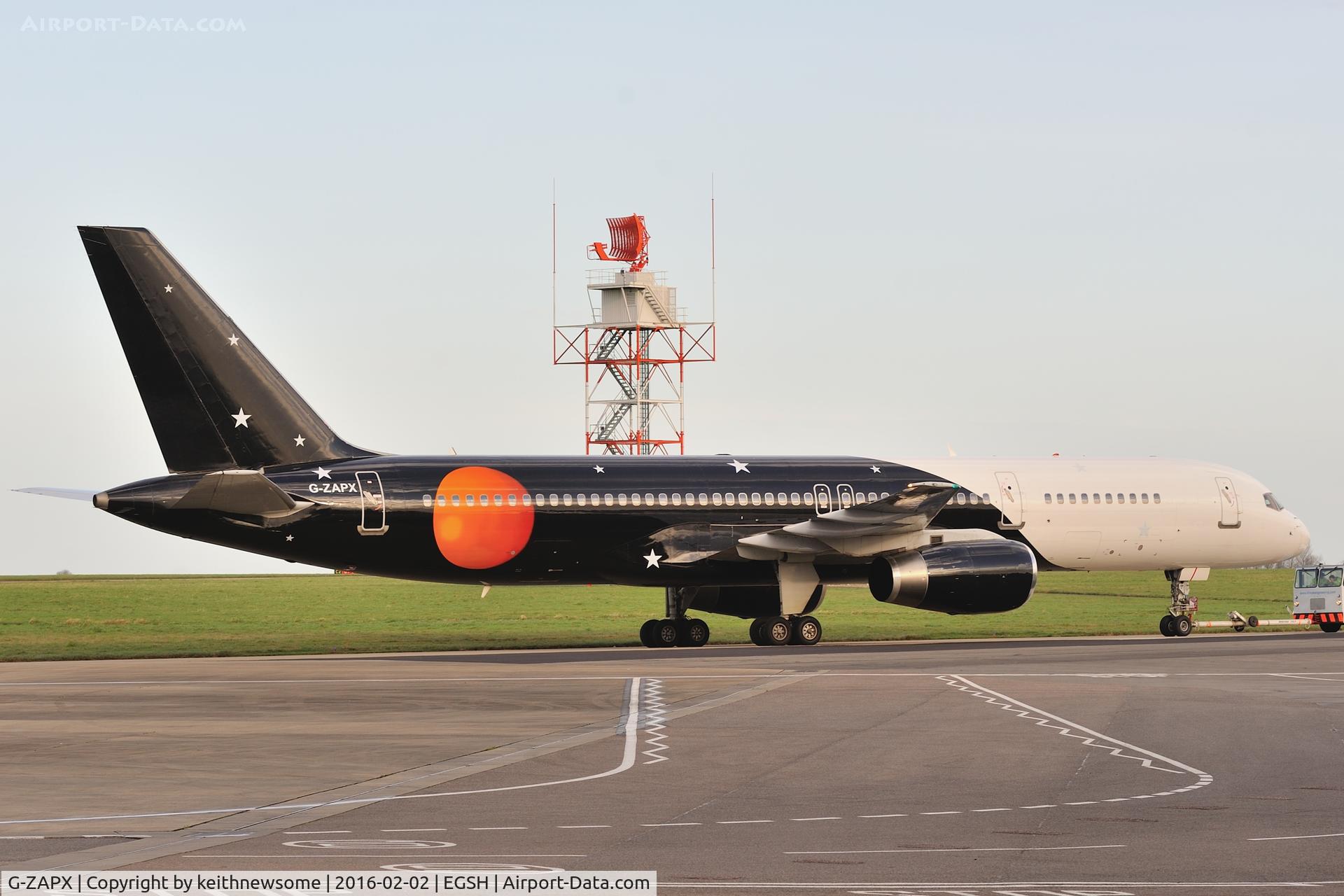 G-ZAPX, 2000 Boeing 757-256 C/N 29309, Arriving for paint work.