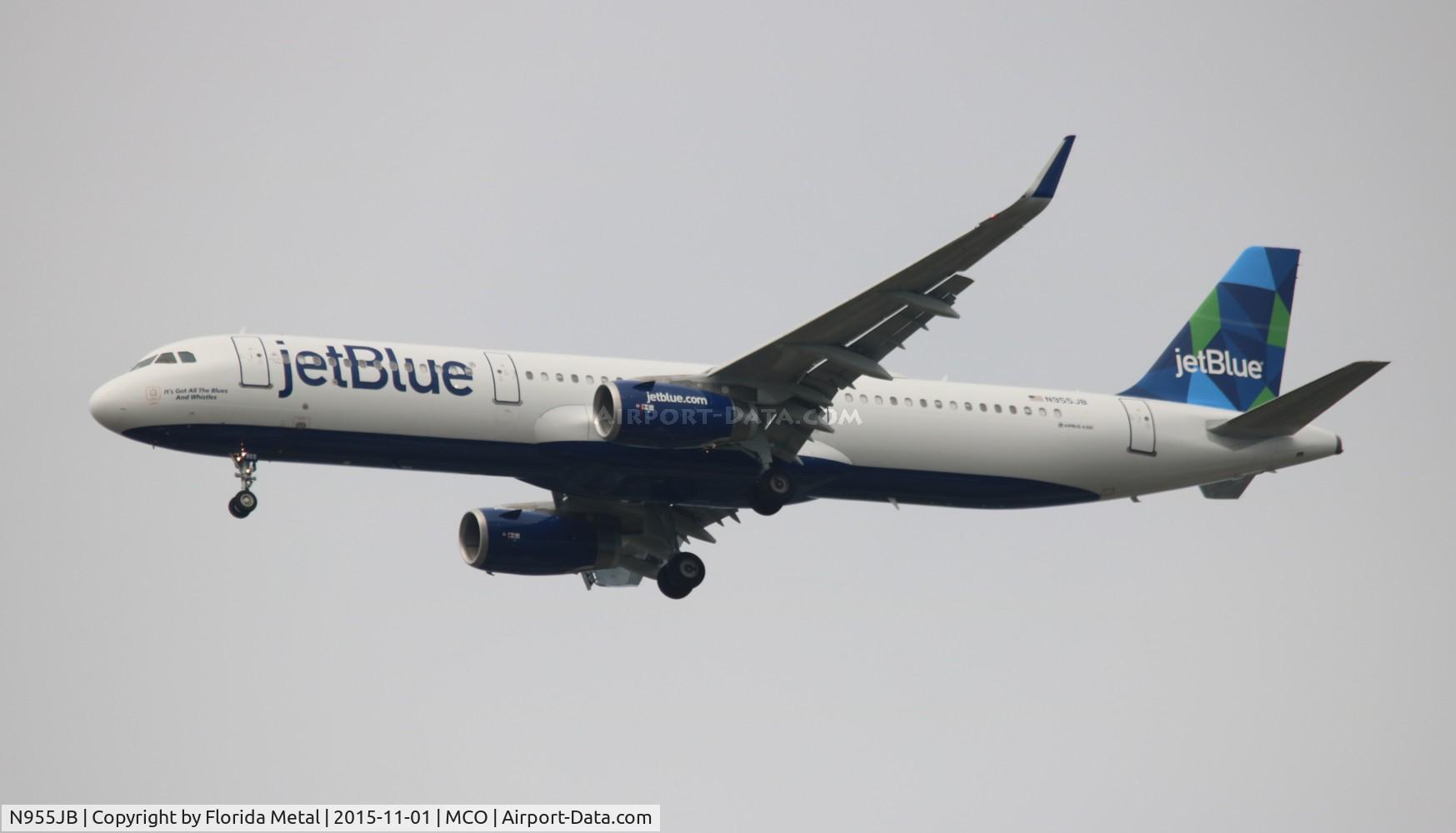 N955JB, 2015 Airbus A321-231 C/N 6757, Jet Blue