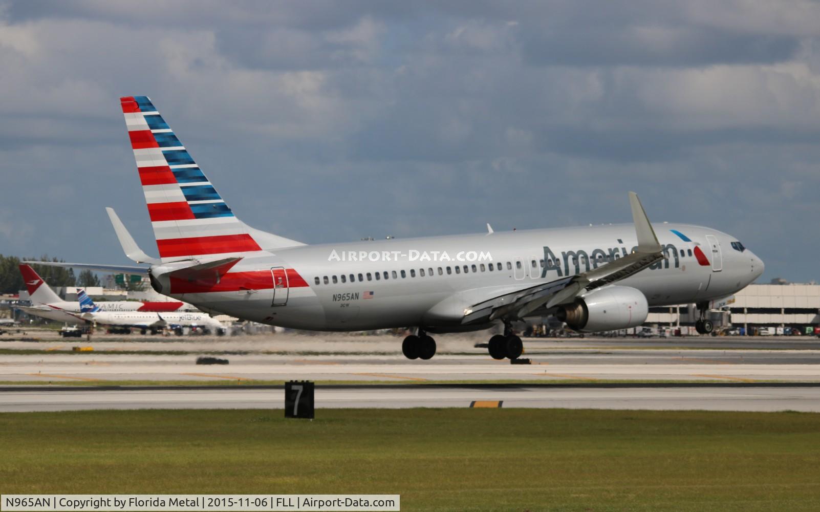 N965AN, 2001 Boeing 737-823 C/N 29544, American