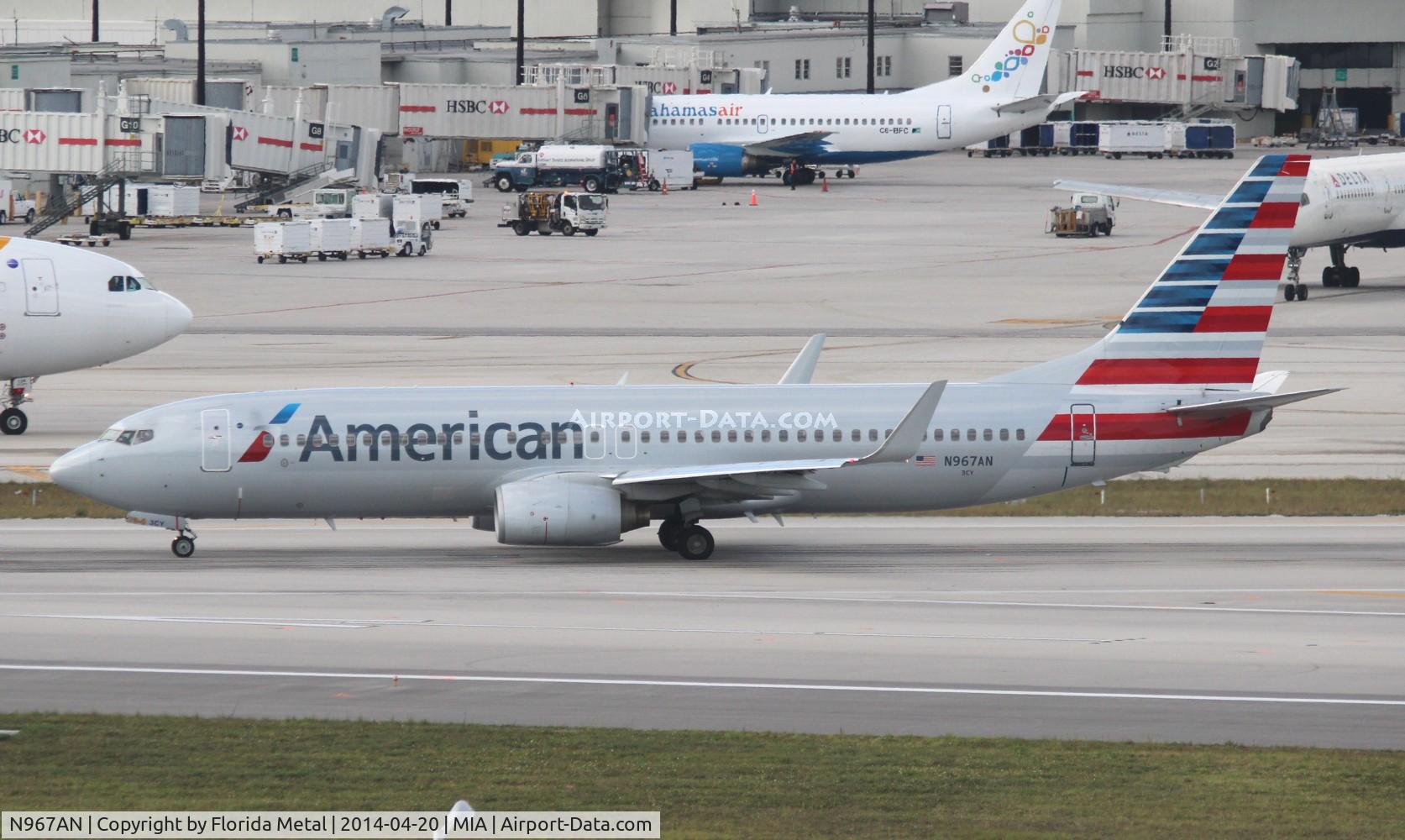 N967AN, 2001 Boeing 737-823 C/N 29545, American